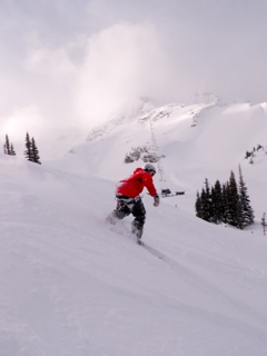 Snowboarding Whistler, British Columbia